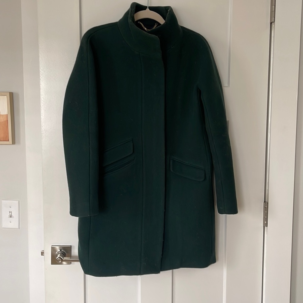 Jcrew cocoon coat in Italian stadium-cloth